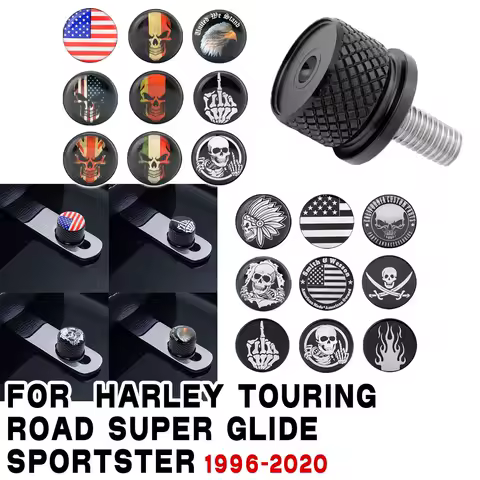 Rear Seat Bolt Aluminum Fender Bolt Screw For Harley 1996 up Sportster 883 1200 48 Touring Dyna Softail Street Glide