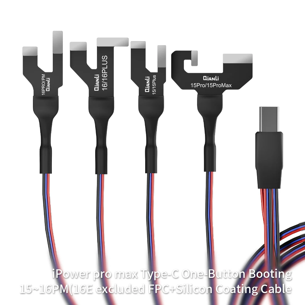 Qianli iPower Pro Max Тестовый кабель управления питанием постоянного тока для iphone 6 6P 6SP 7 7P 8 8P X Xs Xsmax 11 11Pro 11ProMax 12 12mini 12Promax 13 13Pro 13ProMax 13mini 14 14pro 14promax One Button Boot Line