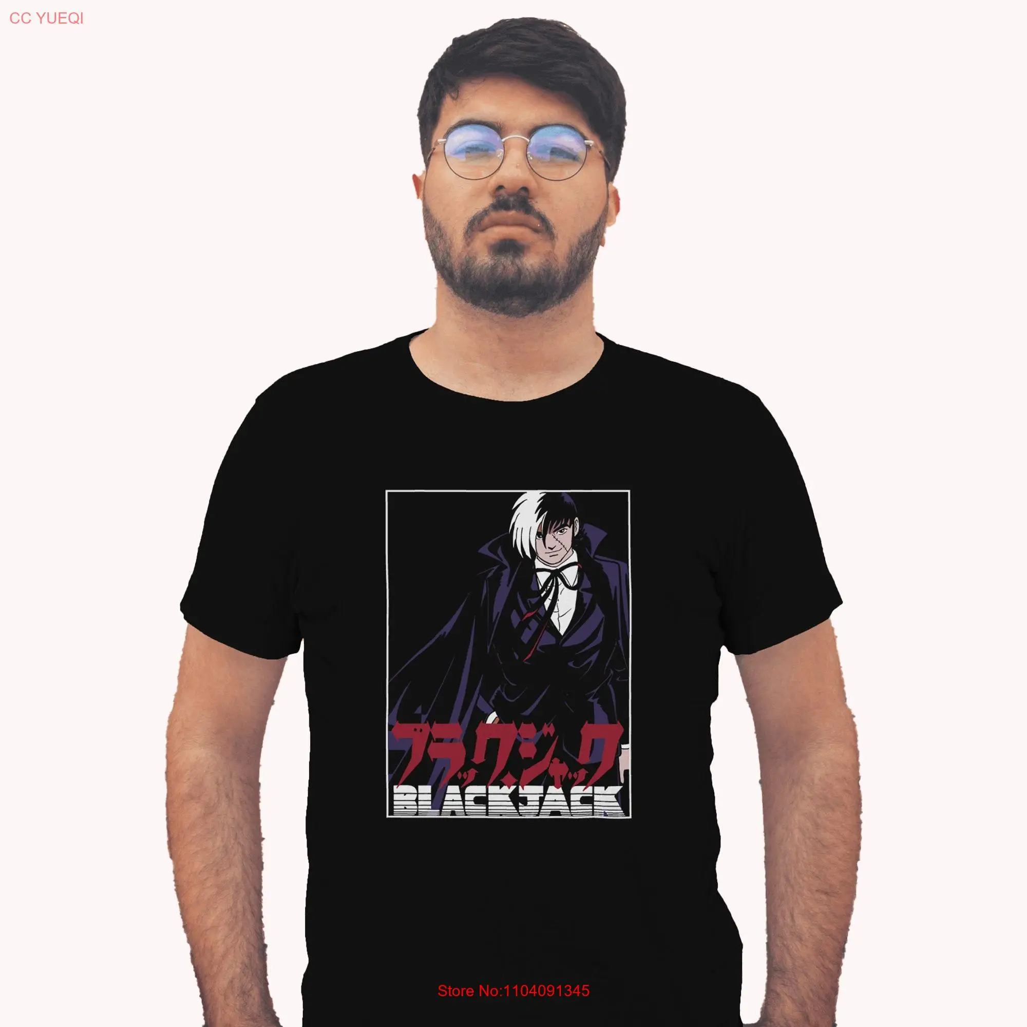 Camiseta de Manga larga o corta de Doctor Black Jack, camisa Retro clásica japonesa