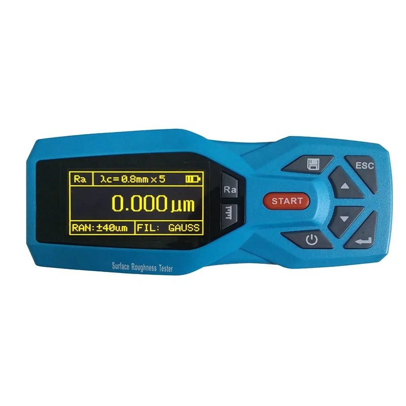ROKTOOLS Digital Portable Surface Roughness Meter  Surface Profilometer Tester Gauge Ra Rz Rq Rt Rp Rv R3z R3y