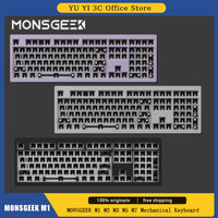 MONSGEEK M5W M1 Mechanical Keyboard Barebone DIY Kit RGB Hot-swap wired 3 mode Aluminum Gasket-Mount  Pc Gaming Keyboard Gift