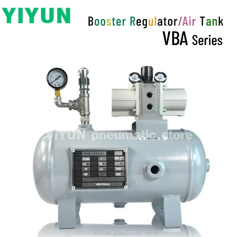 VBA10A,VBA20A,VBA40A-02,03,04,02GN,03GN,04GN YIYUN VBA pneumatic booster valve cylinder booster pump pneumatic gas booster pump