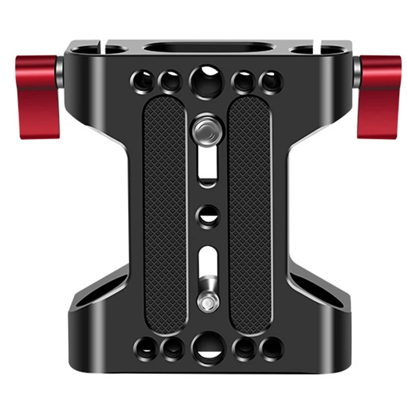 Camera Base Plate With Dual 15Mm Rod Rail Clamp Suitable For Rabbit Cage And DSLR Rig Camera Replacement Accessories