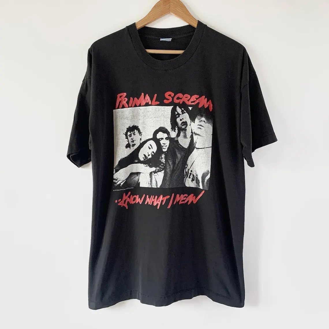 1994 Primal Scream Know What I Mean Vintage Tour Band Tee Shirt 90s 1990s