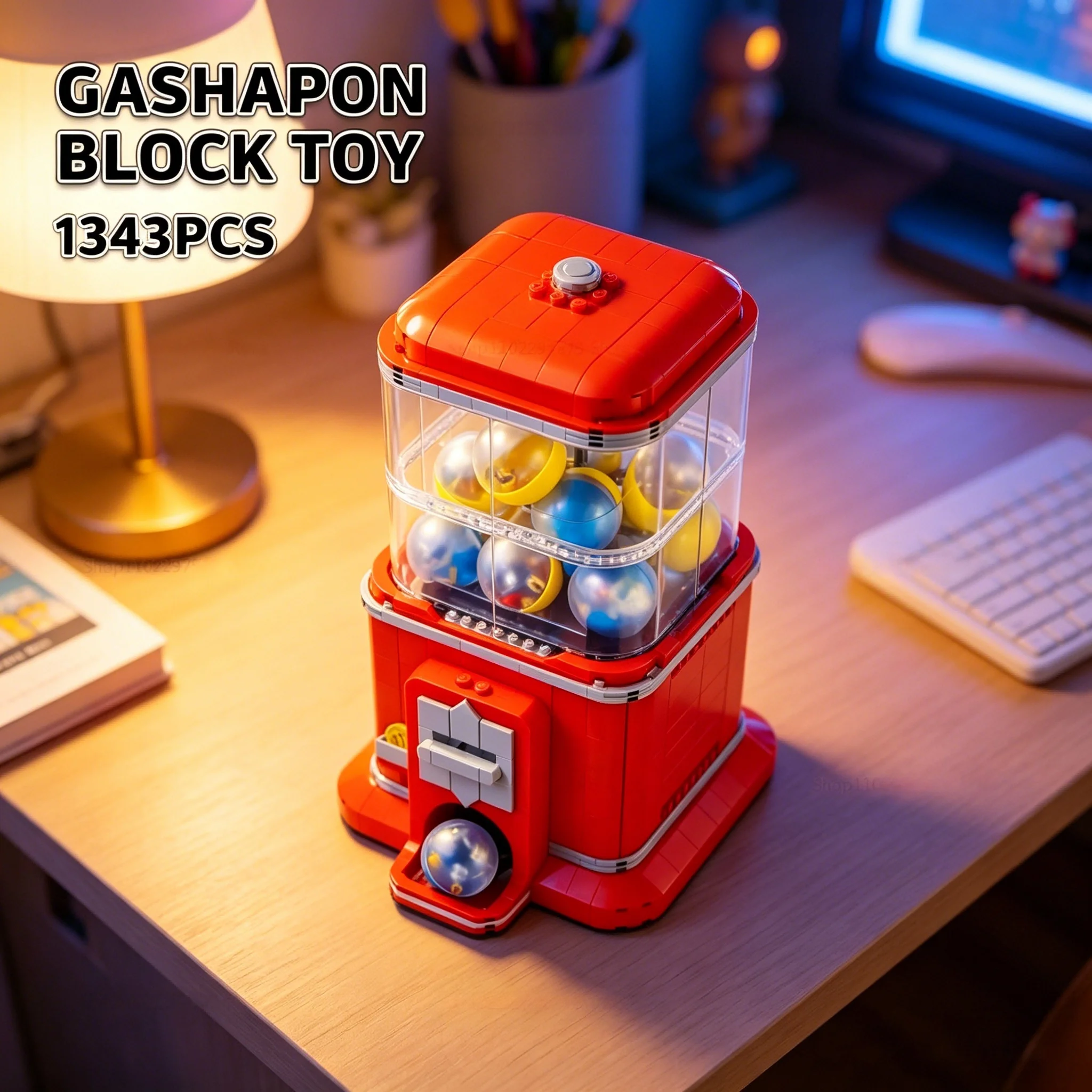 

New Vending Machine Building Blocks Set DIY Operated Arcade Toys for Kids Creative Birthday Gifts Educational Play Game 1343PCS