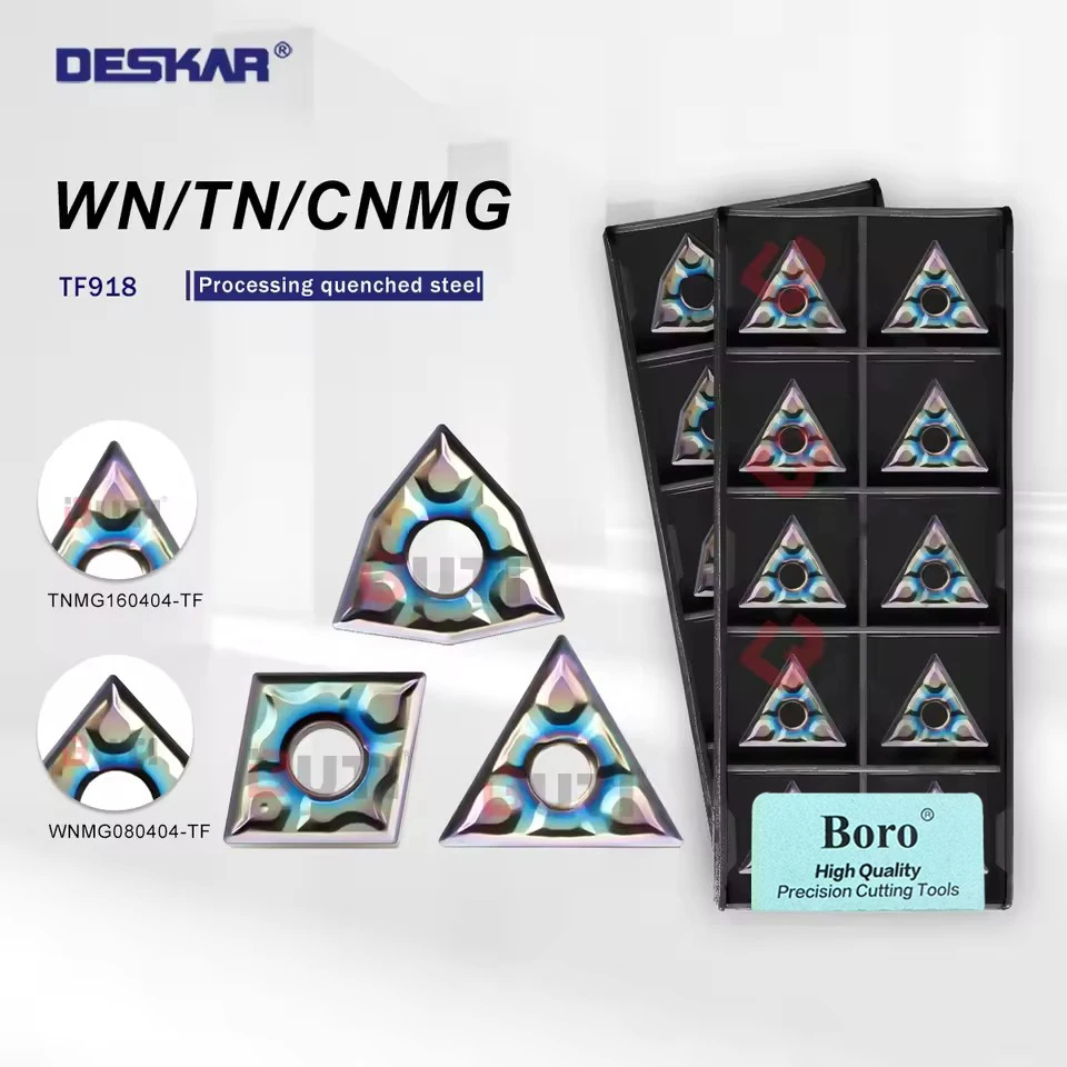 

DESKAR 100% Original TNMG160404 TNMG160408 WNMG080404 WNMG080408 CNMG120404 TF TF918 CNC Blades Processing Quenched Steels Tools