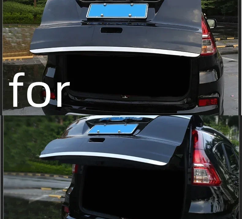 Tailgate Rear Door Bottom Cover Molding Trim Stainless Steel back door trim car Accessories for Honda CRV CR-V 2012-2016