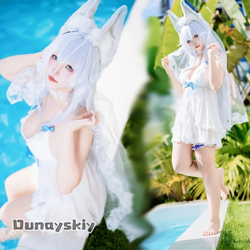 amanda-cos@game-azur-lane-shinano-cosplay-costume-hallween-carnival-role-playing-theme-party-dress-up-sexy-swimsuit-veil