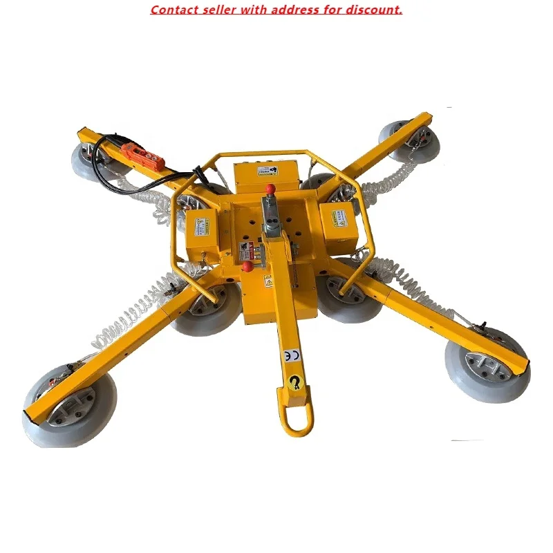 

Factory Direct Sale 600kg Portable Panel Suction Cup Lifter Pneumatic Glass Vacuum Lifters For Sheet Metal