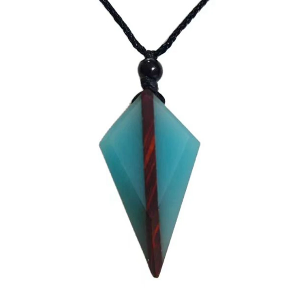 Men and Women Wear Fashionable Vacation Solid Wood&Resin Night Light Handmade Pendant Necklace as a Gift for Daily Wear - view 5