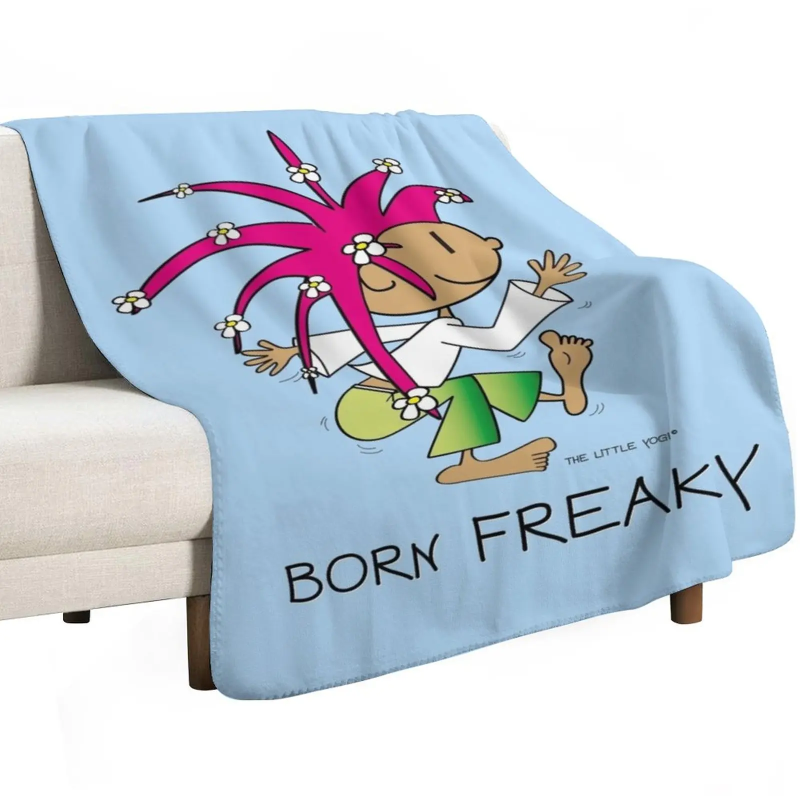 Born Freaky Throw Blanket Bed linens Soft Soft Beds Vintage Multi-Purpose Soft Plush Plaid Blankets