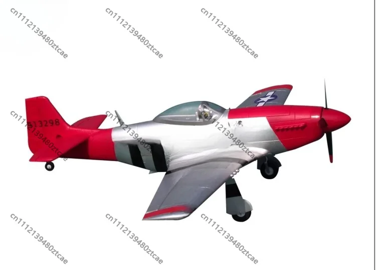 1200mm P-51D RC Warbird Plane, EPO Foam Fixed Wing, Pre-installed Electric Retractable Landing Gear & Functional Flaps