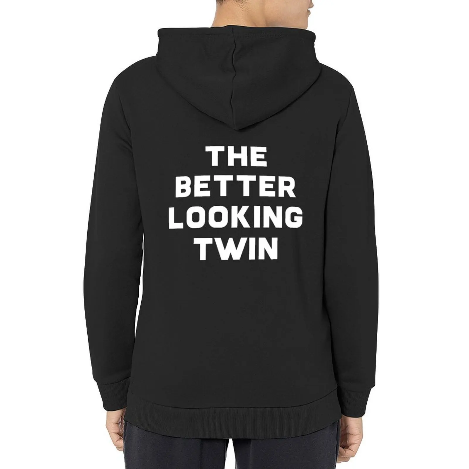 

The Better Looking Twin Hoodie mens clothes autumn clothes fashion men hoodie graphic
