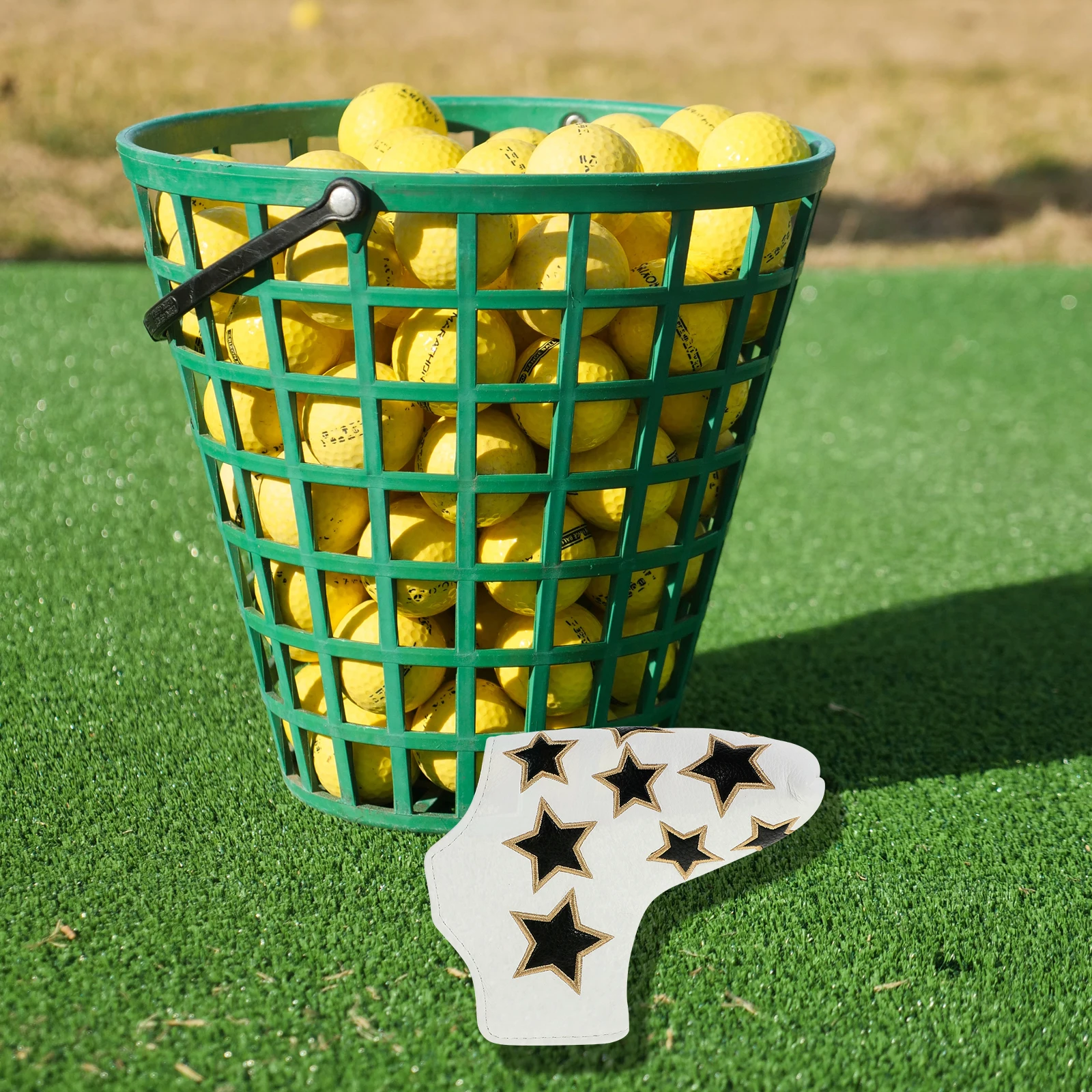 

Golf Putter Cover Club Head Protector Sports Mallet Man Durable PU Material Easy Use Golfs Accessory