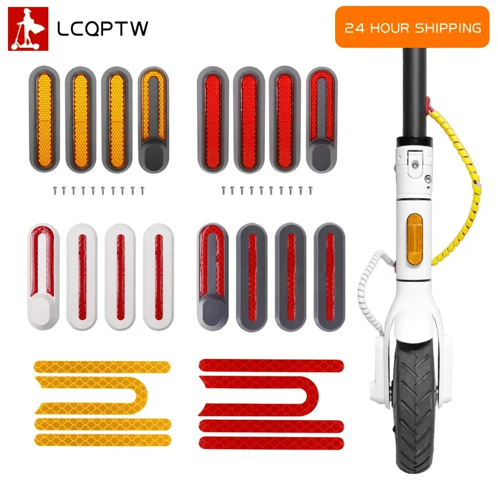 Reflective Wheel Cover Protect Shell For Xiaomi 3 Electric Scooter M365 Pro 2 1s Front Rear Safety Tube Night Reflector Parts
