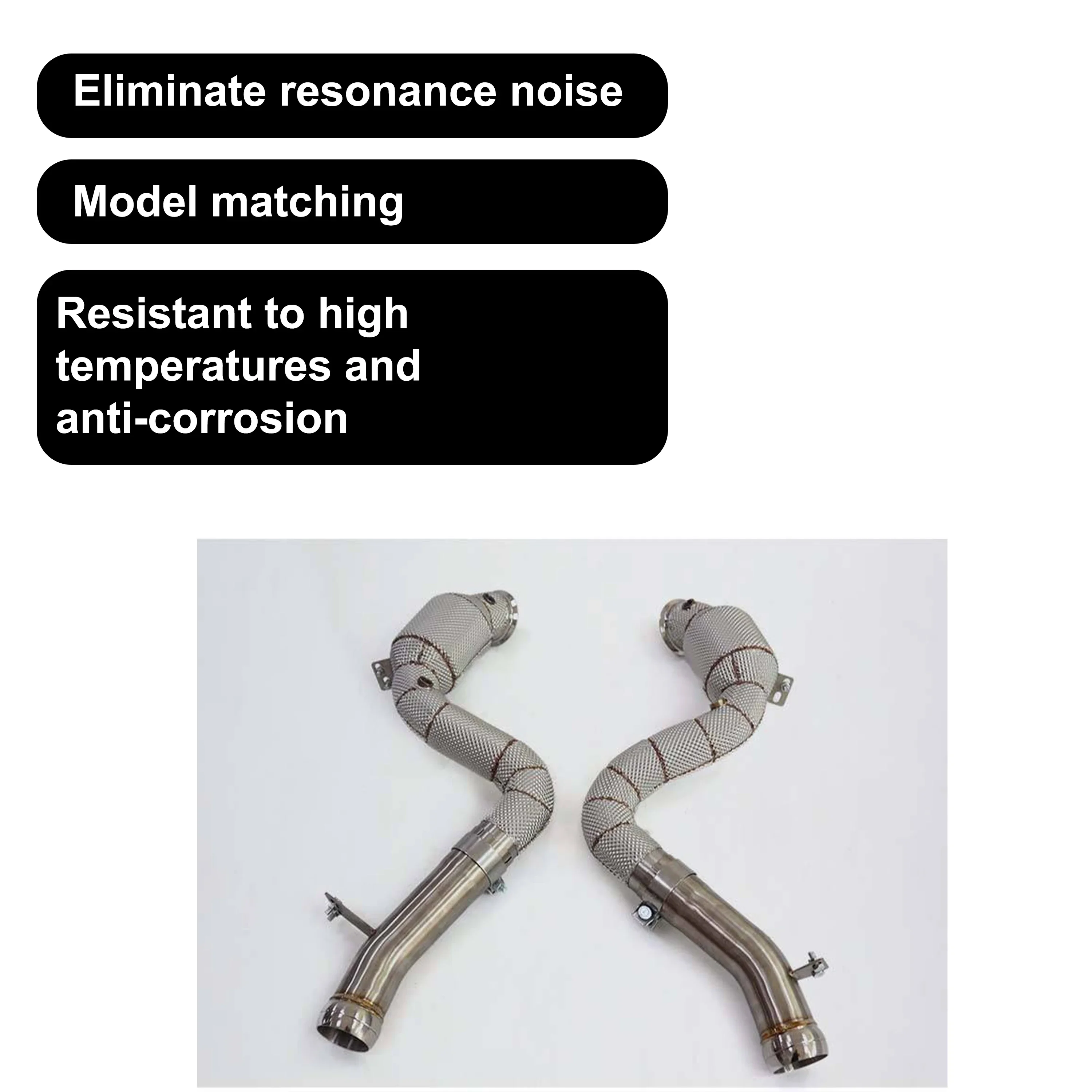 ACE Auspuffrohr Hochleistungs-Downpipe für Mercedes-Benz S63 AMG W222 4.0T SUS304 Auspuffanlagen mit Hitzeschutz – Detail 7