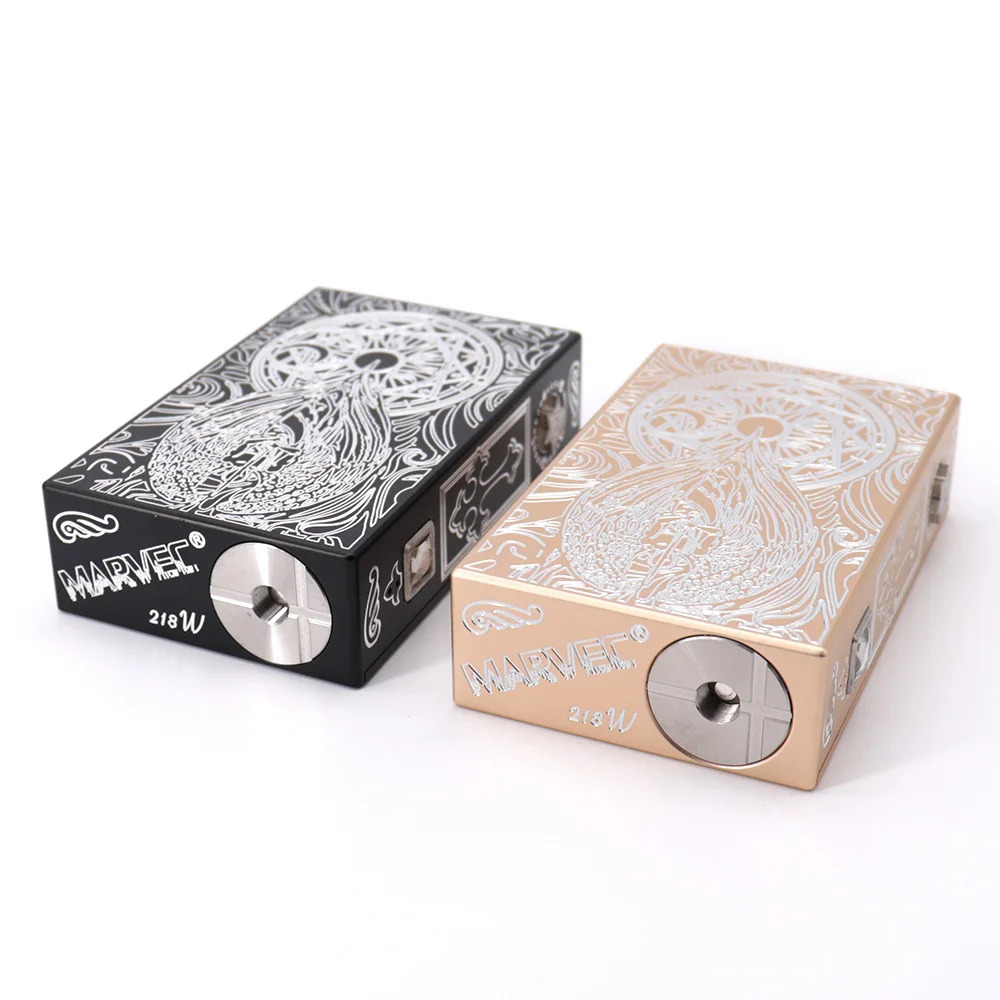 Marvec Beschermengel 218W Doos Mod Vape Spanning Passen Fit Dual 18650 Batterij Mod Aluminium 510 Draad Voor rda Rta Tank