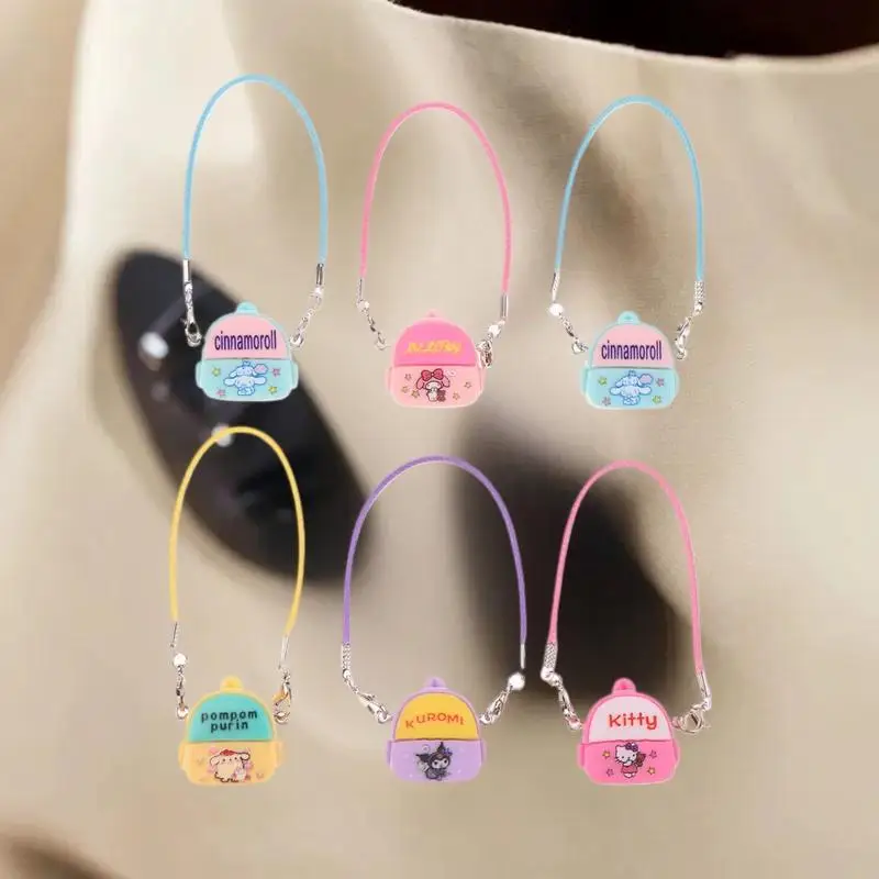 กระเป๋าตุ๊กตาครอสบอดี้การ์ตูนจิ๋ว 5 ชิ้น; แกล้งเล่นชุดของเล่นสําหรับแต่งตัวตุ๊กตา, เสน่ห์ตกแต่งบ้าน