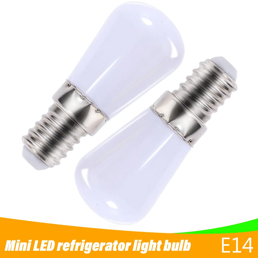 E14 LED Refrigerator Light Bulbs 220V Mini LED Light Bulbs  Refrigerator Lamp Bulbs Screw Bulb for Refrigerator Display Cabinets