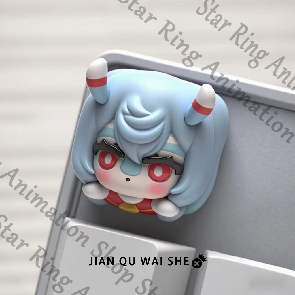 

Genshin Impact Sigewinne Anime Q Version Key Keycap Keyboard Hallowmas Prop Property Cospaly Cartoon Gift Decorate