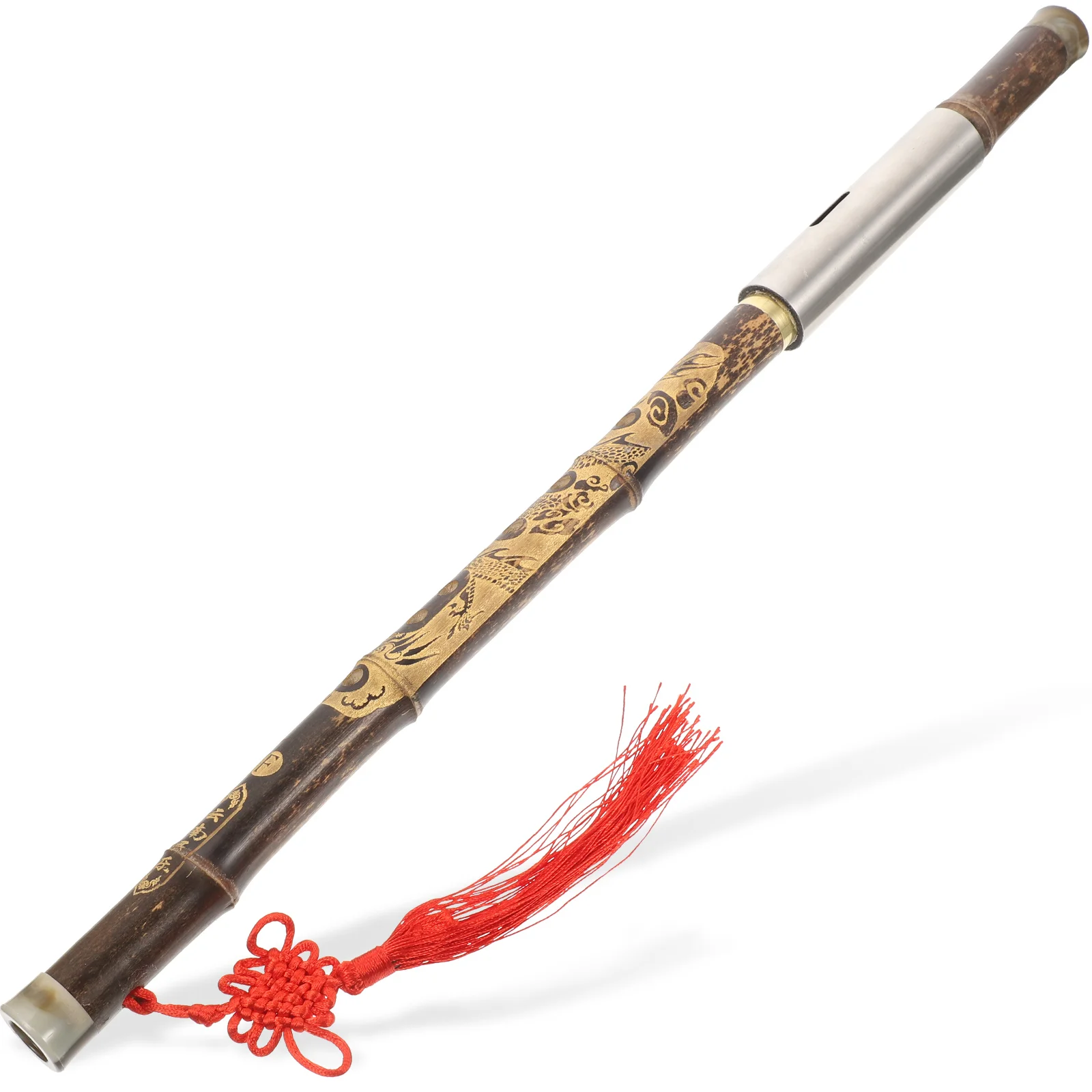 

Cross Blow Bau Flute Bawu Nationality Traditional Chinese Instrument Bamboo Ethnic Copper Professional