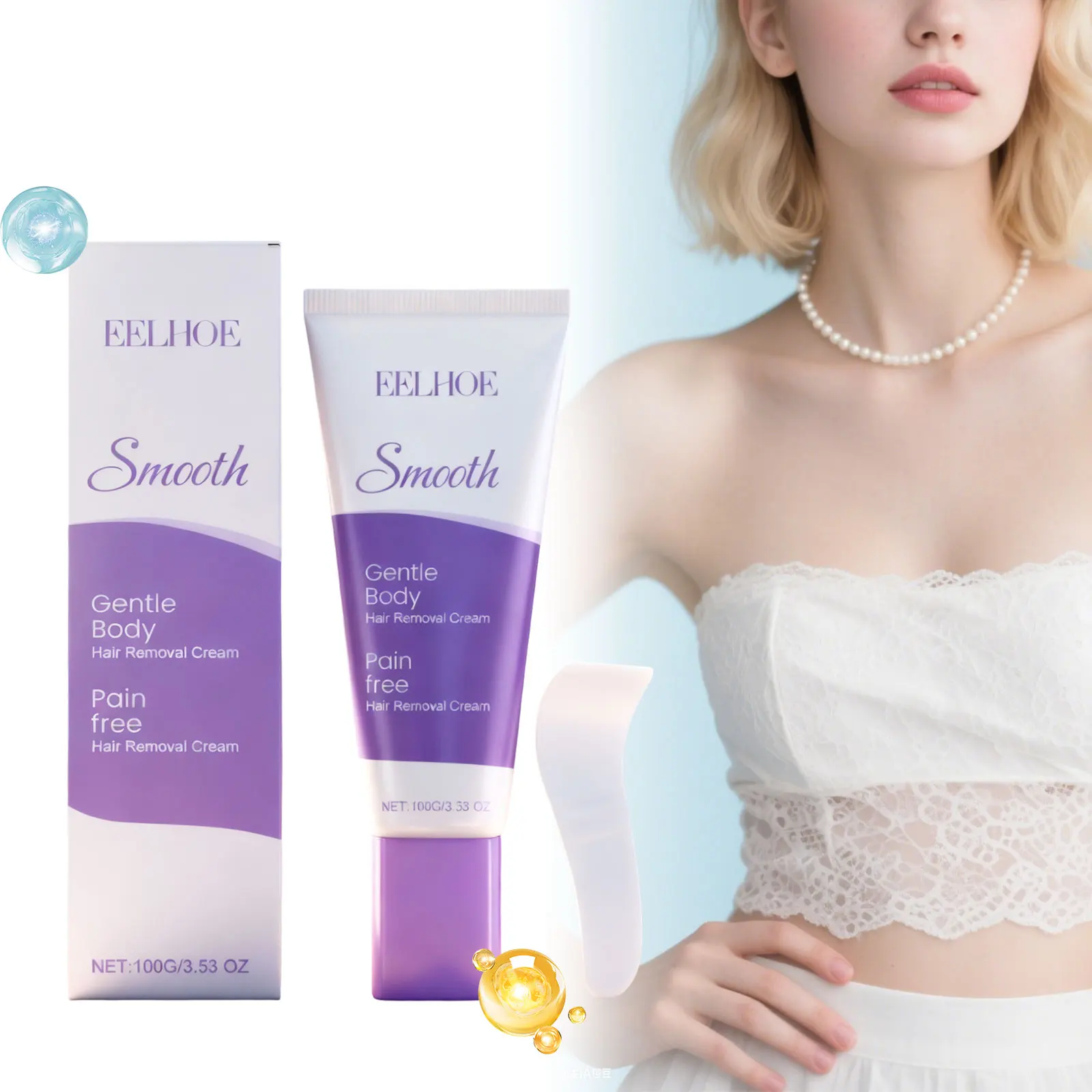 

Нежный лосьон для удаления волос - увлажняющий и питательный лосьон для тела с гладкой и нежной текстурой, освежающий эффект для удаления волос.