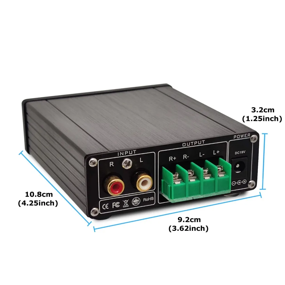 الصوت 80WX2 مكبر كهربائي رقمي تشويه فائقة منخفضة MA12070 عالية الطاقة ستيريو الصوت أمبير حجم صغير 2.0 قناة HiFi
