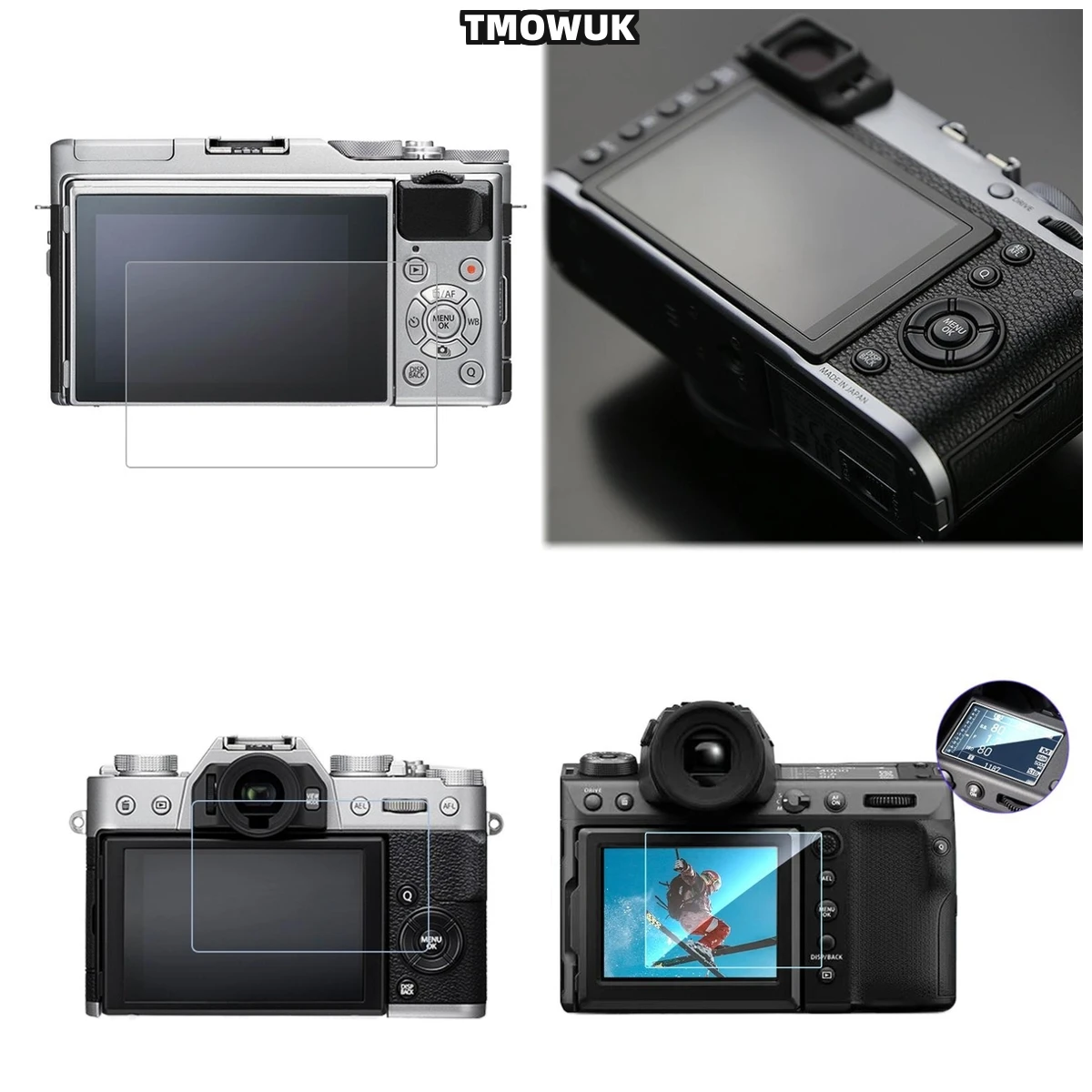 

For Fujifilm X-T1 T2 XA3 XA5 XA10 XA20 9H Hardness Tempered Glass HD Clear Screen Protector Film Guard