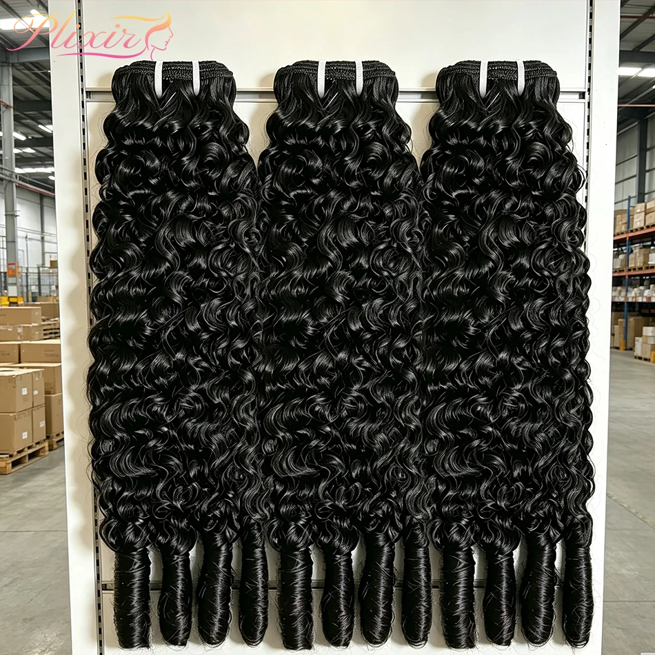 Burmese Curly Bundles Human Hair 20 22 24 26 Inch 13 4 Bundles Virgin Raw Hair Extension Quick Weave Natural Color For Women