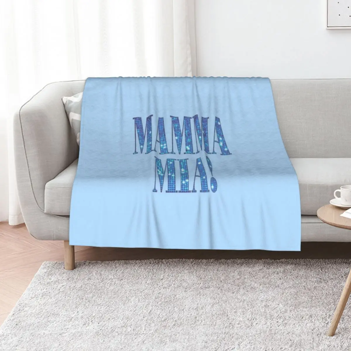 Mamma Mia -disco- Throw Blanket Hairy For Decorative Sofa Retros Luxury Beautifuls Thin Blankets