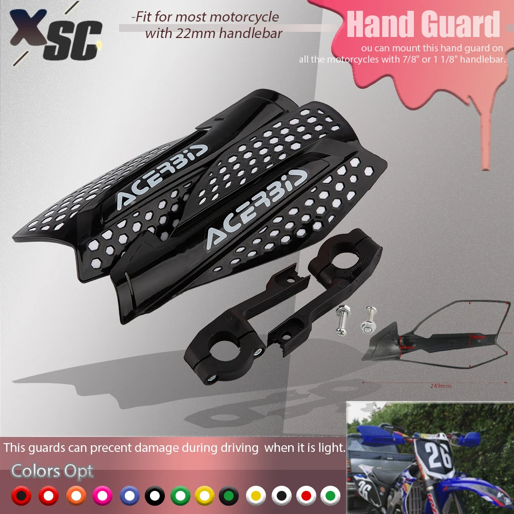 Protector de manos para manillar de motocicleta, protección para Motocross, Dirt Pit Bike, ATV, Quads, Enduro Universal para EXC, 22mm