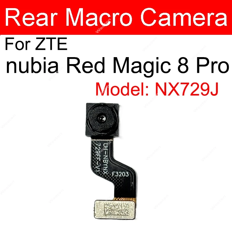 

Основная задняя камера для ZTE Nubia Red Magic 8 8S Pro Plus NX729J, малая широкоугольная камера, гибкий шлейф, интерфейс камеры