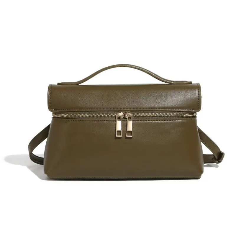 

2025 Women's Top Handle Bag Designer Shoulder Bag Fashionable Commuter Handheld Lunch Box Bag High Quality Handbag