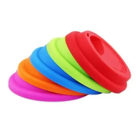 100pcs 9cm Reusable Silicone Coffee Milk Cup Mug Lid Cover bottle lids For other material cups ni02