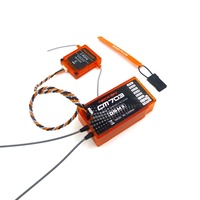 CM703 7 Channel 2.4Ghz RX Receiver with Satellite PPM + PWM Output Compatible with DSM2 and DSMX, Orange CM703+DSM