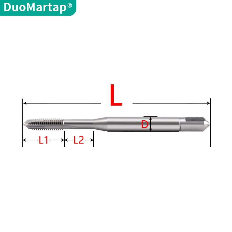 

Duo Martap HSSE-M35 DIN 371 376, стандартный метчик со спиральной заостренной головкой M2 M3 M4 M5 M6 M8 M10 M12, метчики для машинной резьбы для сквозного отверстия