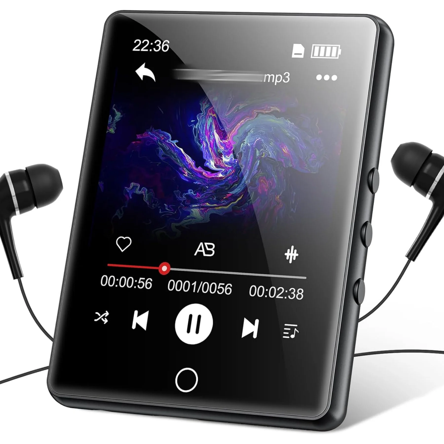 

Oilsky-D26 64GB MP3/MP4 Player Full Touch Screen 2.8' Bluetooth 5.3 up to 128GB Storage Portable Audio Video Player