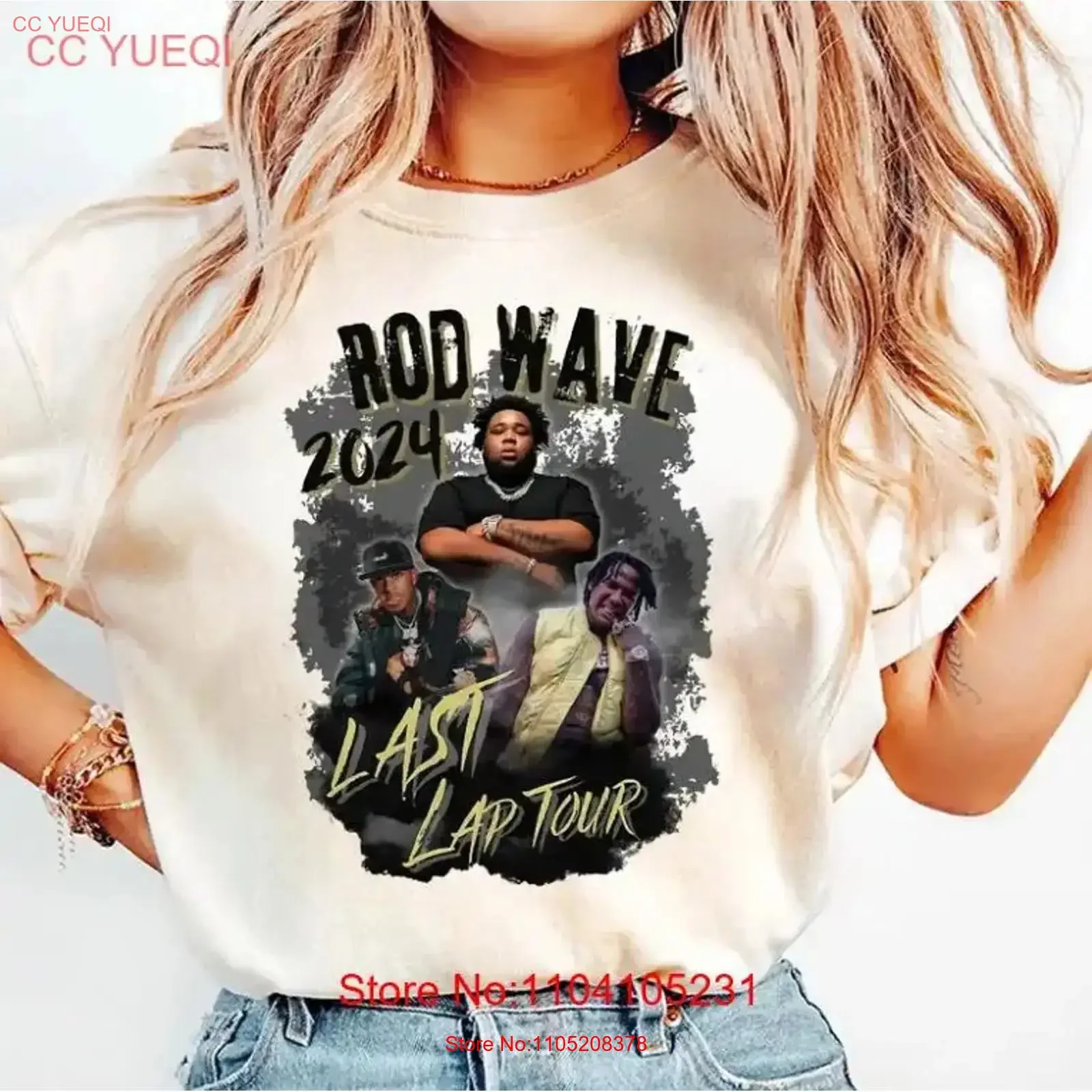 Rod Wave shirt design last Lap Tour concerT T vintage Washed streetwear Top For Everyday Wear Breathable Comfortable Slightly