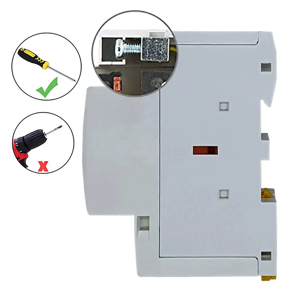 HCH8s-63 40A  Modular Contactor 4P 63A 4NO 4NC 2NO2NC 220V 110V 120V  24V Automatic Household Contactor Din Rail Type  50/60Hz