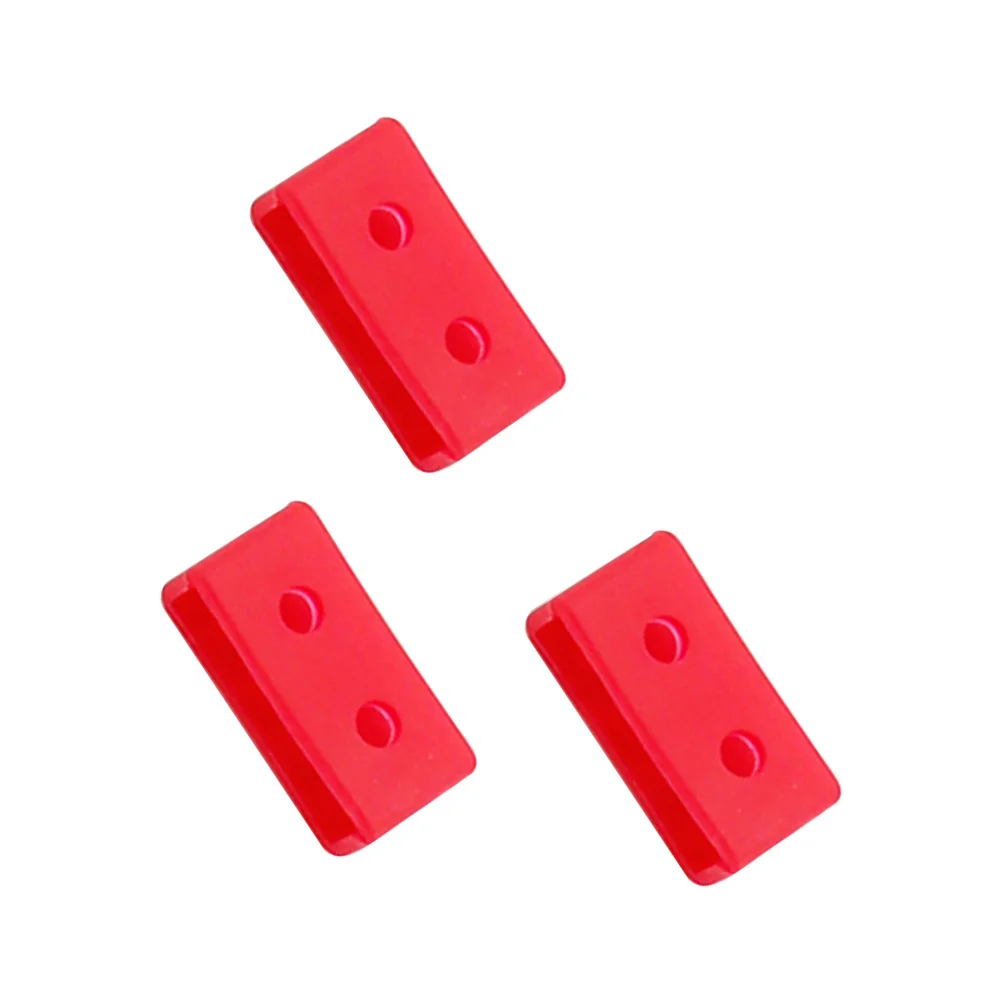 

3Pcs Silicone Watch Wristband Loop Red 20Mm Easy to Slip on and Off Bright Color Detailed Design Watch Band Loop