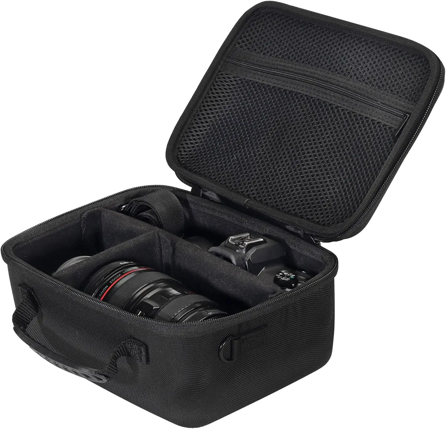 حافظة كاميرا مقاومة للماء لكاميرات Canon EOS Rebel T7/T100/R100/R7/R6/R5/R5 Mark II، Nikon/Sony/Fujifilm DSLR مع حزام كتف #2