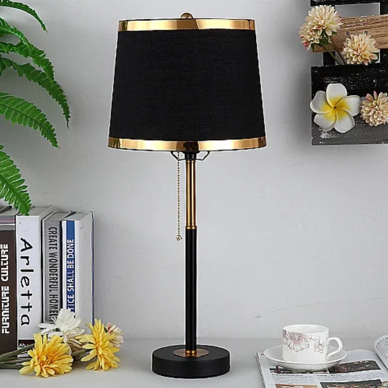 Retro Zipper Table Lamps Luxury Nordic Bedroom Bedside Night Lights Simple and Creative Decoration Living Room Study Desk Lamps