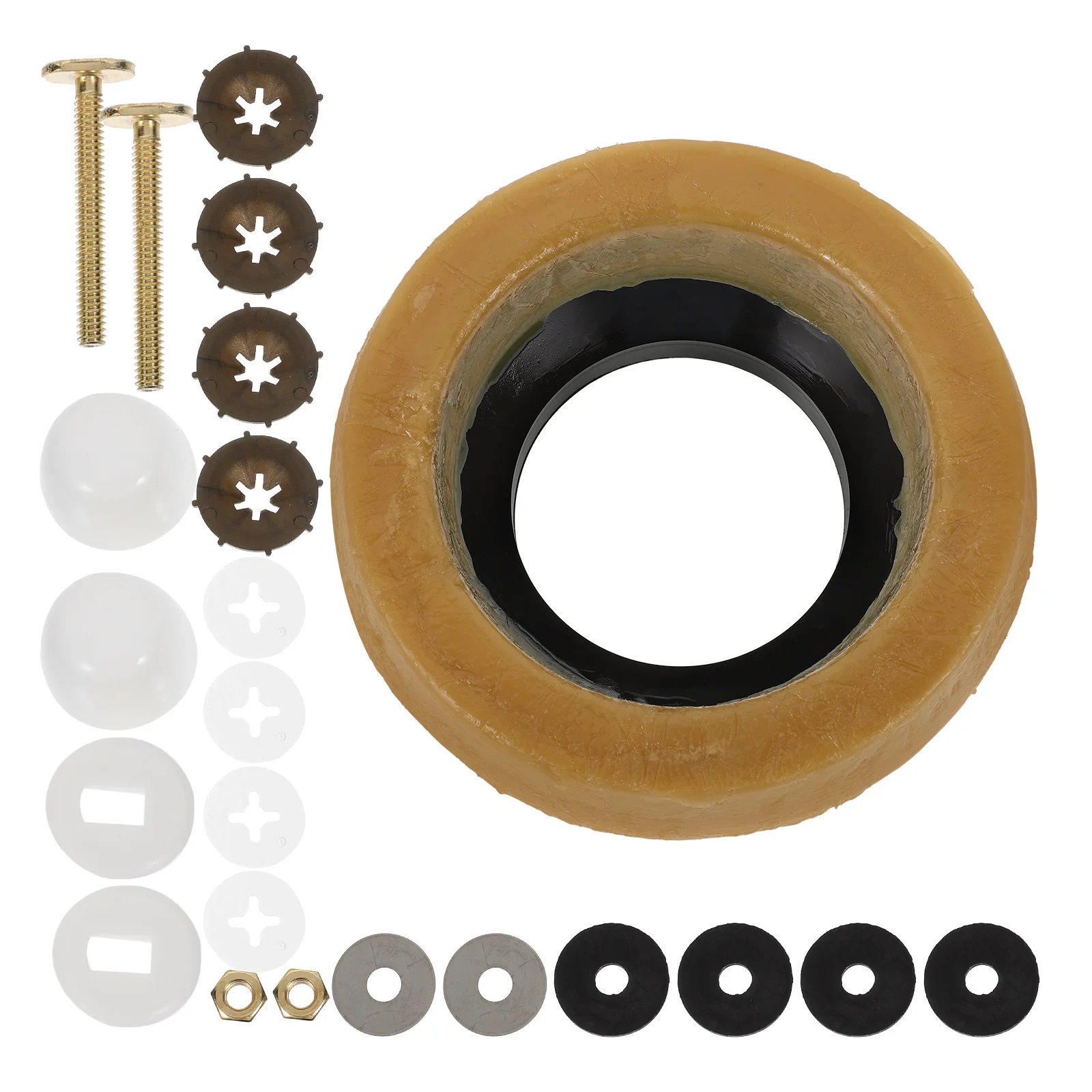 

Toilet Installation Accessories Thickened Wax Ring Anti-Leak Sealing Gasket Compatible Standard Bowls Plastic Bathroom Sealer