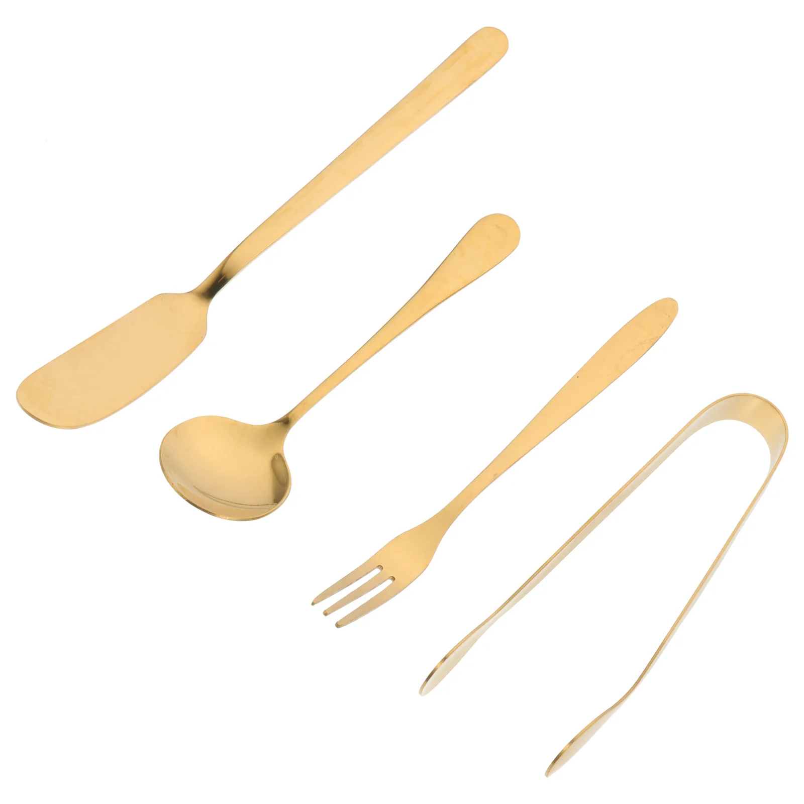 

1Set Cheese Serving Set Stainless Steel Bread Spatulas Small Cheese Tool Kitchen Tongs Charcuterie Forks Utensils