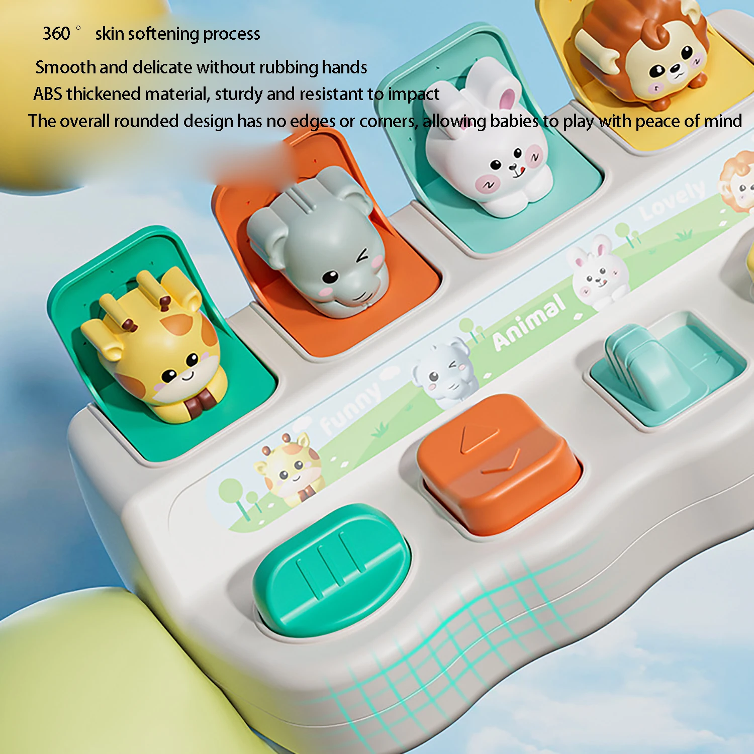 Pet bonito esconde-esconde Switch Box, Cultivando o pensamento lógico Brinquedo, Educação Infantil Puzzle, Caixa Mecanismo Pop-up