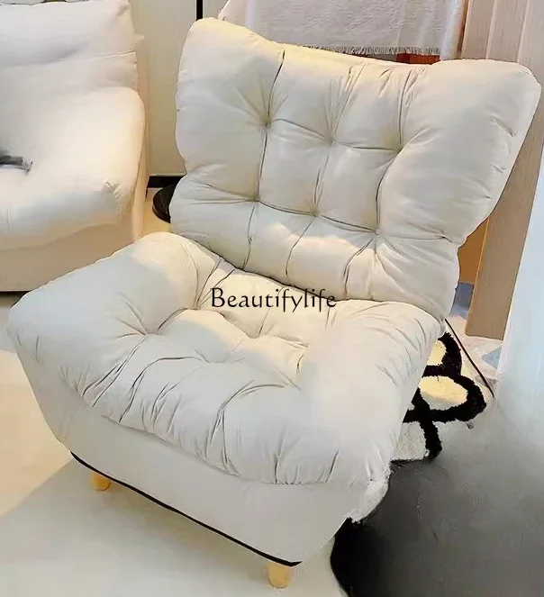 

LD33Balcony Leisure Recliner Bedroom Small Sofa Folding Armchair Sleeping Reclining Single Sofa