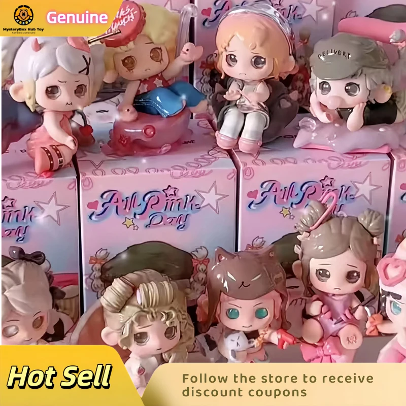 

New Genuine Product [Spot] Heyone Black Play All Pink Day Series Oona Second-Generation Blind Box Trendy Toys Cute Ornaments