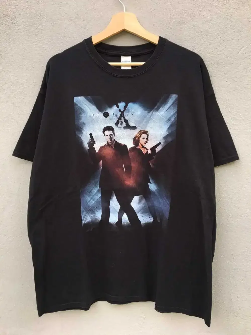 

Movie The X-Files Graphic short sleeve T shirt 90s black tee vtg NH13500