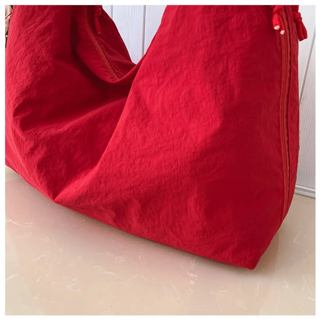 Casual Tote Bag  Top Handle Bag Nylon Shoulder Bag Versatile For Short Outing Shopping Casual Dating