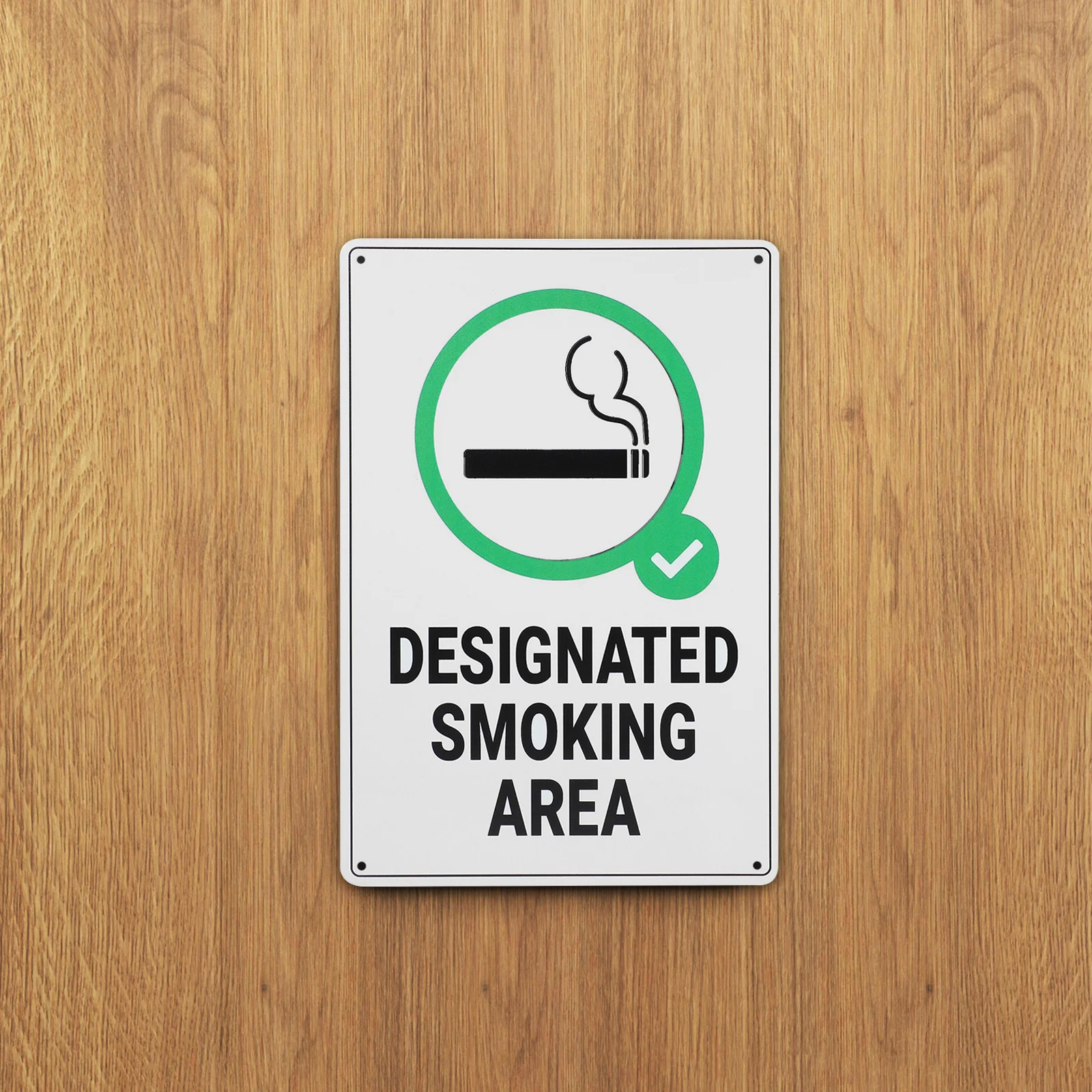 Rauchbereichsschild aus Eisen, Wandplatte, langlebig, für drinnen und draußen, Anzeige für öffentliche Orte, für Zuhause, Büro, Lounge, Bankett, Hochzeitsdekoration